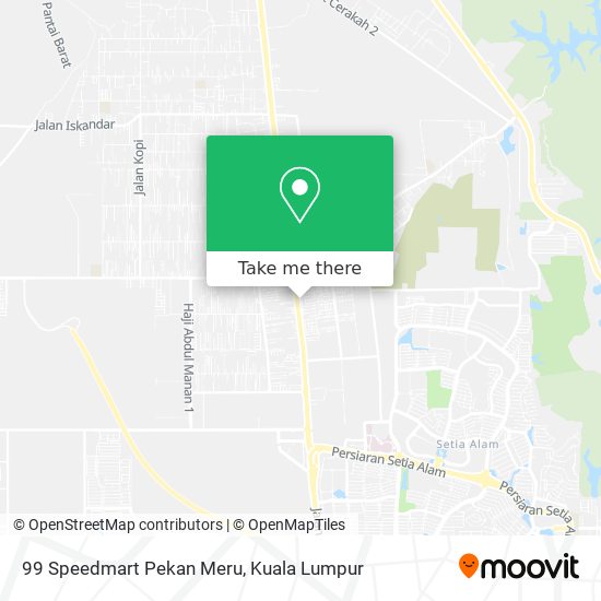 Peta 99 Speedmart Pekan Meru