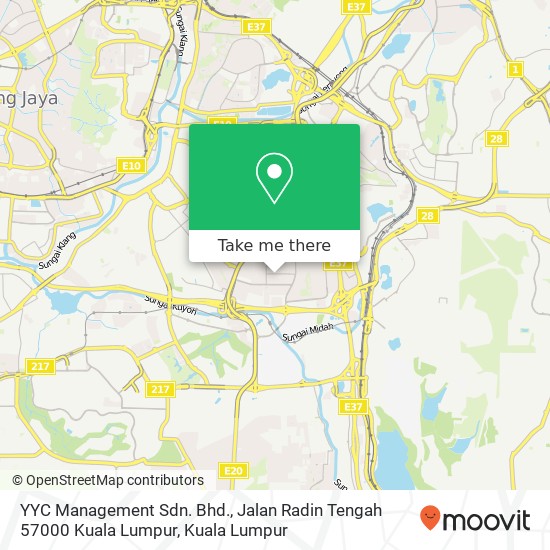 YYC Management Sdn. Bhd., Jalan Radin Tengah 57000 Kuala Lumpur map