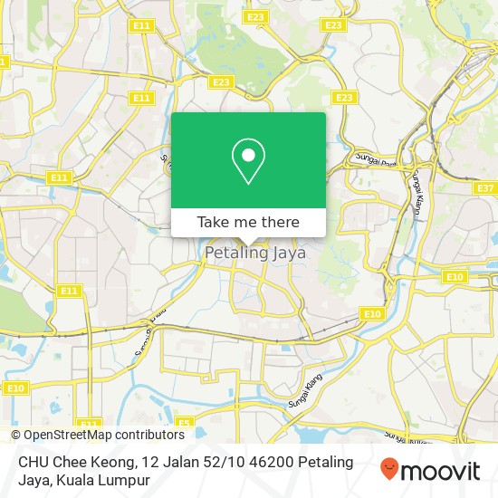 CHU Chee Keong, 12 Jalan 52 / 10 46200 Petaling Jaya map