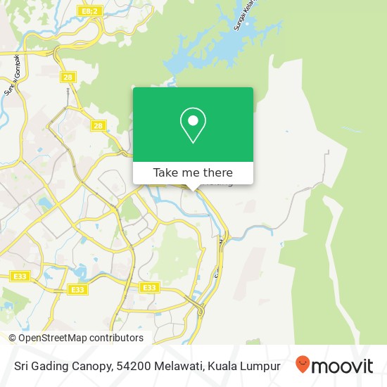 Sri Gading Canopy, 54200 Melawati map