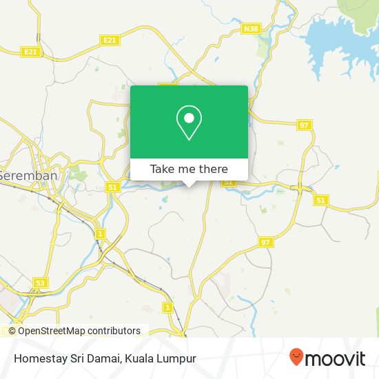 Homestay Sri Damai map