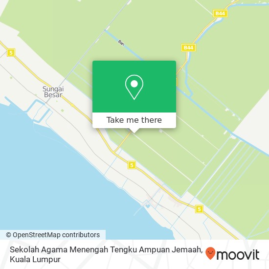 Peta Sekolah Agama Menengah Tengku Ampuan Jemaah, 45300 Sungai Besar