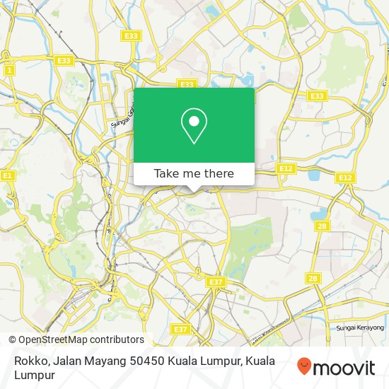 Peta Rokko, Jalan Mayang 50450 Kuala Lumpur