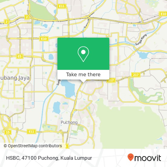Peta HSBC, 47100 Puchong