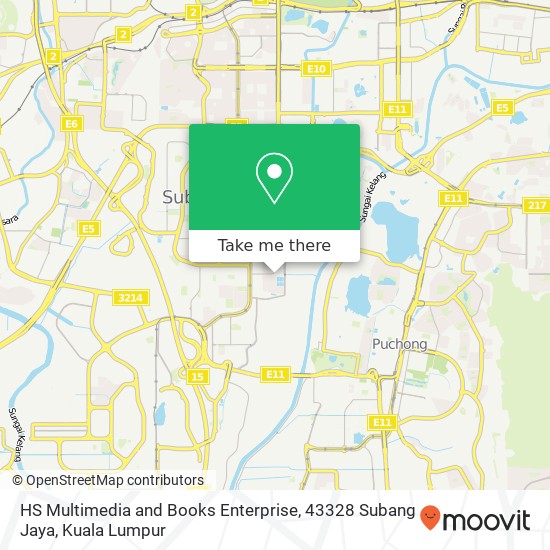 HS Multimedia and Books Enterprise, 43328 Subang Jaya map