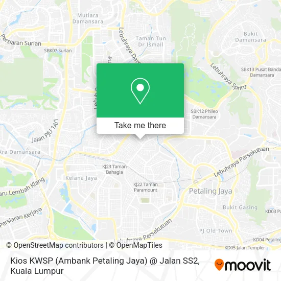 Kios KWSP (Ambank Petaling Jaya) @ Jalan SS2 map