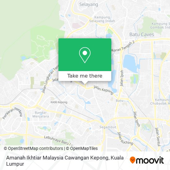 Peta Amanah Ikhtiar Malaysia Cawangan Kepong