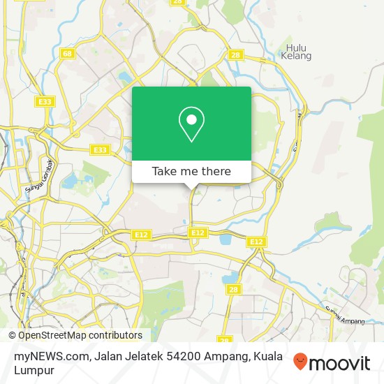 Peta myNEWS.com, Jalan Jelatek 54200 Ampang