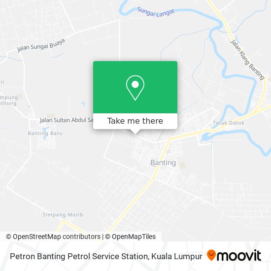 Petron Banting Petrol Service Station map