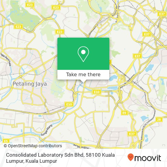 Consolidated Laboratory Sdn Bhd, 58100 Kuala Lumpur map