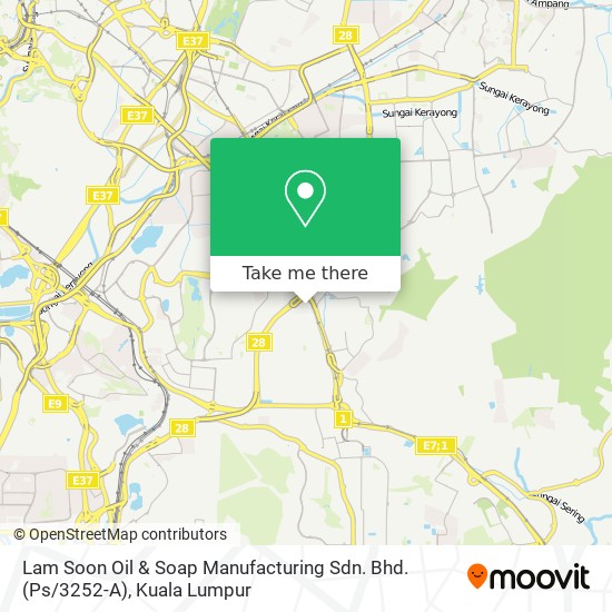 Lam Soon Oil & Soap Manufacturing Sdn. Bhd. (Ps / 3252-A) map