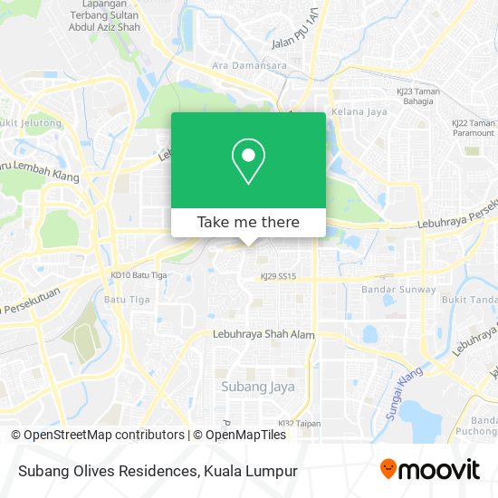 Subang Olives Residences map