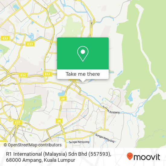 R1 International (Malaysia) Sdn Bhd (557593), 68000 Ampang map