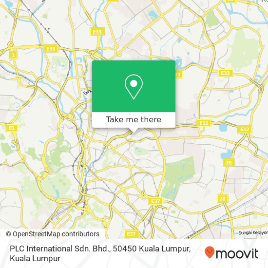 PLC International Sdn. Bhd., 50450 Kuala Lumpur map