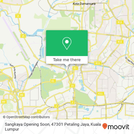 Sangkaya Opening Soon, 47301 Petaling Jaya map