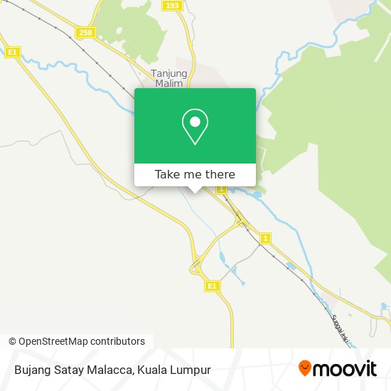 Bujang Satay Malacca map