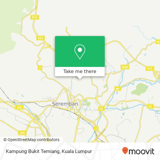 Kampung Bukit Temiang map