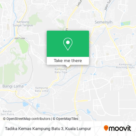 Peta Tadika Kemas Kampung Batu 3