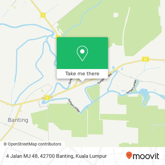 Peta 4 Jalan MJ 48, 42700 Banting