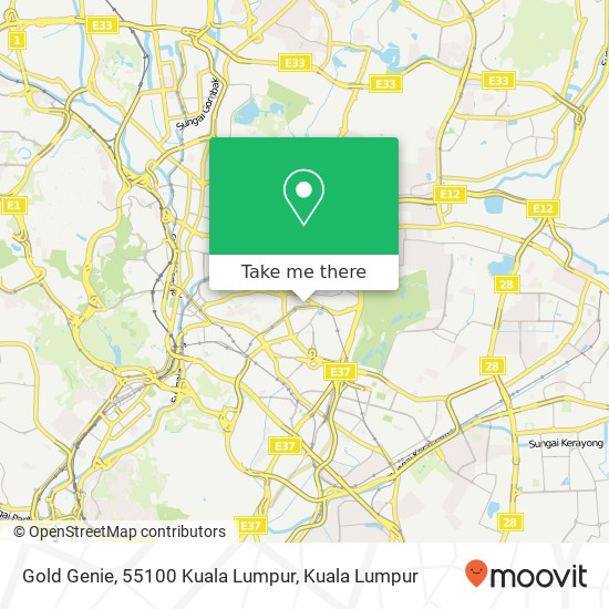 Peta Gold Genie, 55100 Kuala Lumpur