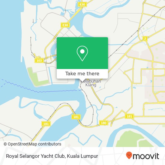 Peta Royal Selangor Yacht Club