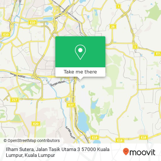 Ilham Sutera, Jalan Tasik Utama 3 57000 Kuala Lumpur map