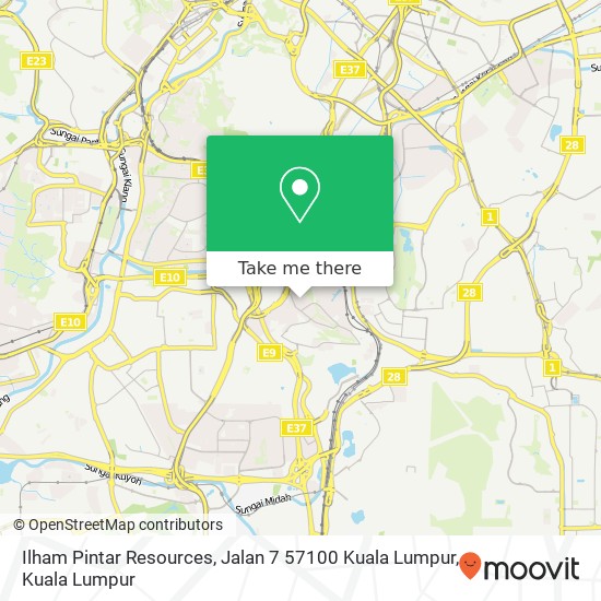 Peta Ilham Pintar Resources, Jalan 7 57100 Kuala Lumpur