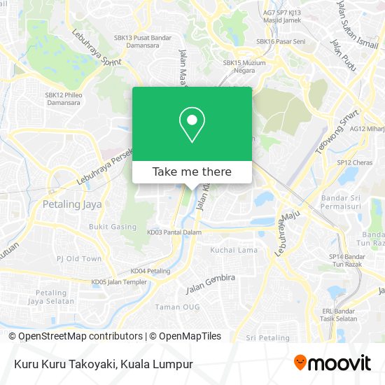 Kuru Kuru Takoyaki map