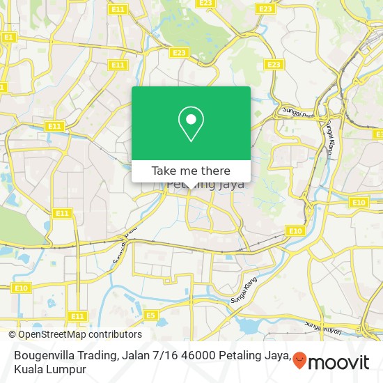 Bougenvilla Trading, Jalan 7 / 16 46000 Petaling Jaya map