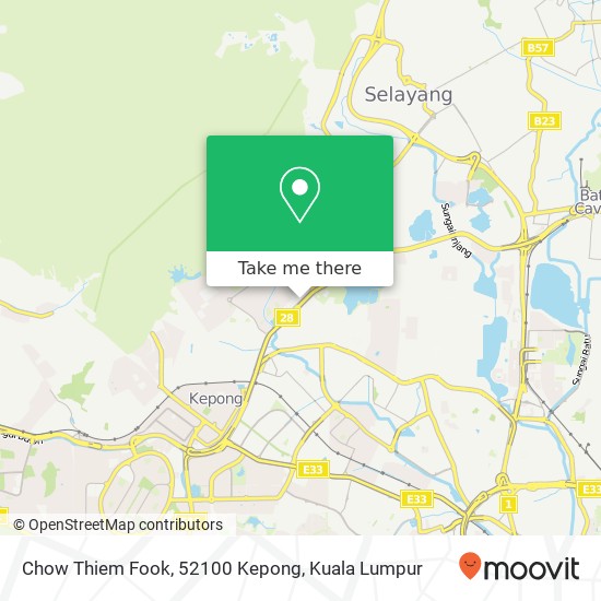 Chow Thiem Fook, 52100 Kepong map