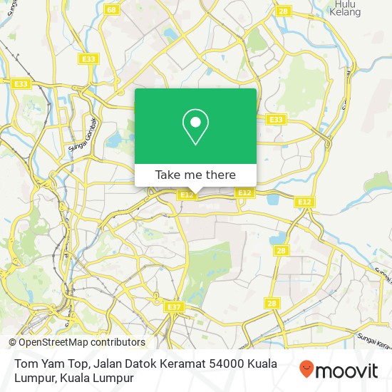 Tom Yam Top, Jalan Datok Keramat 54000 Kuala Lumpur map