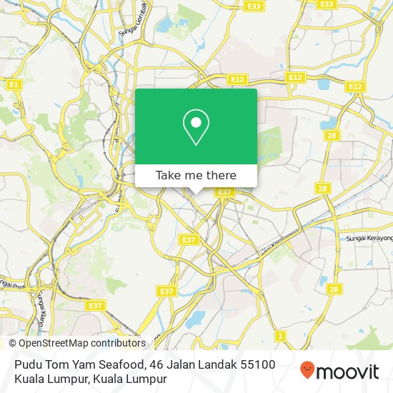 Pudu Tom Yam Seafood, 46 Jalan Landak 55100 Kuala Lumpur map