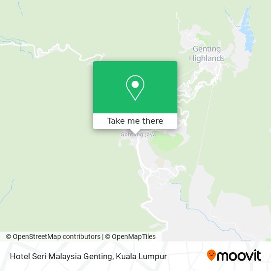Hotel Seri Malaysia Genting map