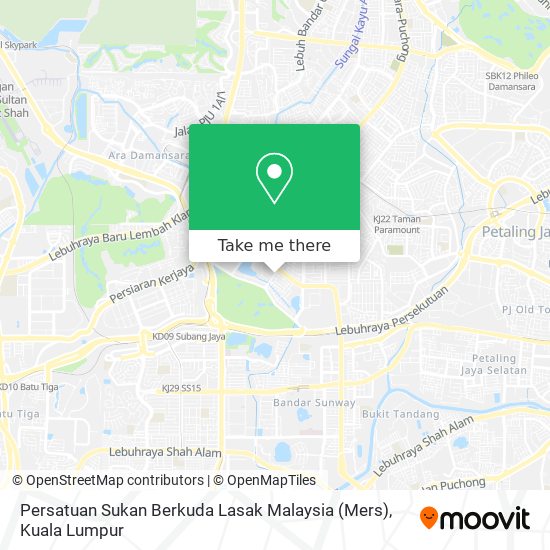 Peta Persatuan Sukan Berkuda Lasak Malaysia (Mers)