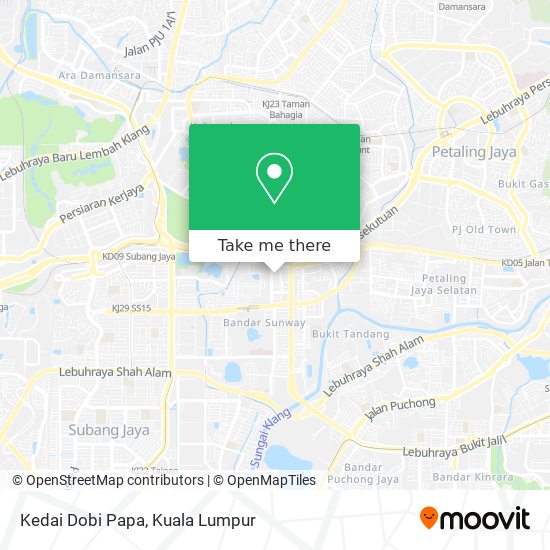 Kedai Dobi Papa map