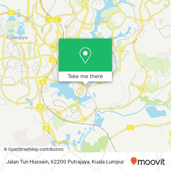 Peta Jalan Tun Hussein, 62200 Putrajaya