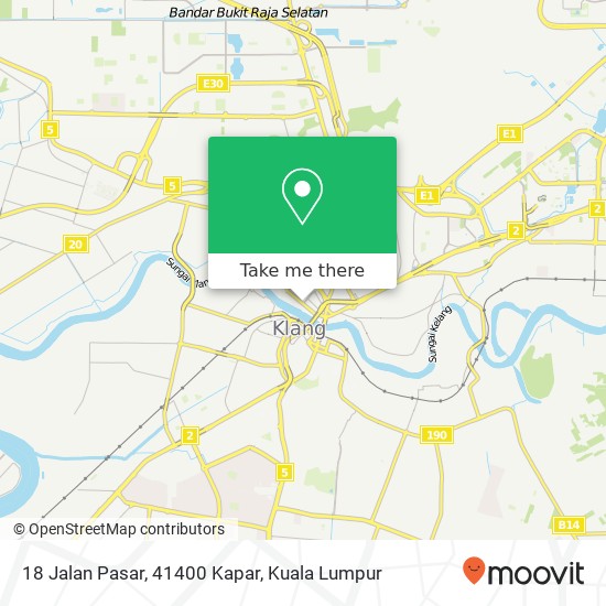 18 Jalan Pasar, 41400 Kapar map