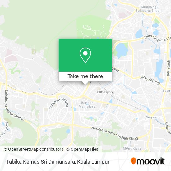 Tabika Kemas Sri Damansara map