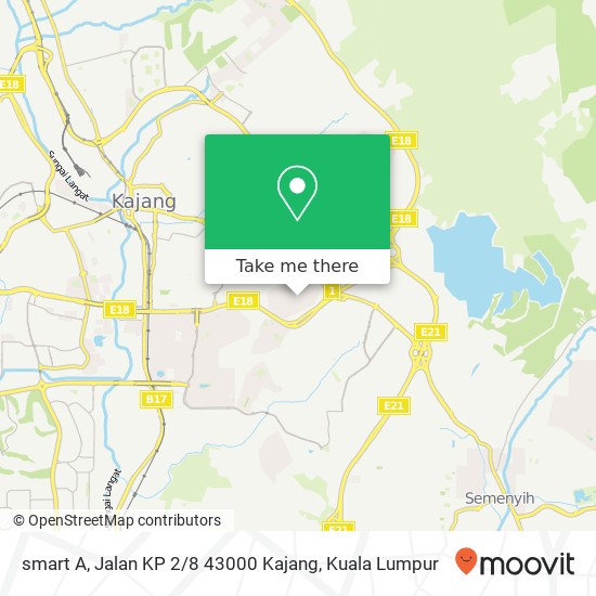 smart A, Jalan KP 2 / 8 43000 Kajang map