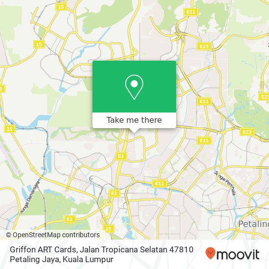 Griffon ART Cards, Jalan Tropicana Selatan 47810 Petaling Jaya map