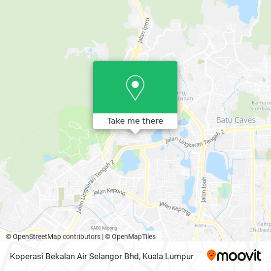 Koperasi Bekalan Air Selangor Bhd map