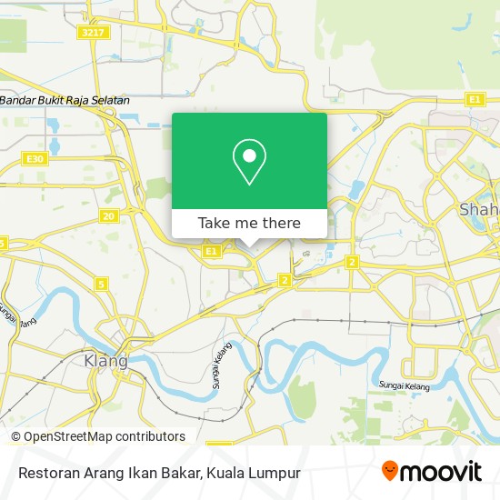 Restoran Arang Ikan Bakar map