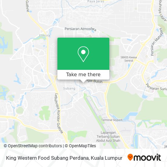 King Western Food Subang Perdana map