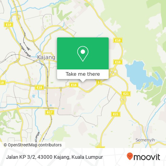 Jalan KP 3/2, 43000 Kajang map