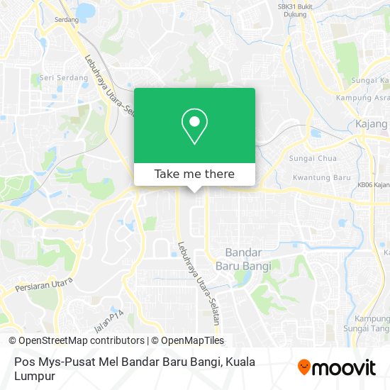 Pos Mys-Pusat Mel Bandar Baru Bangi map