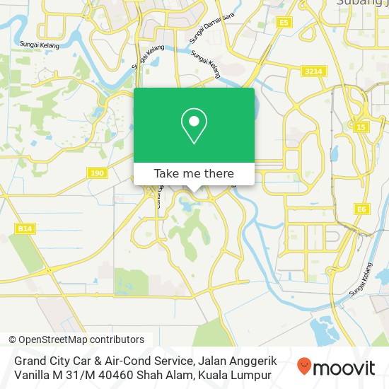Grand City Car & Air-Cond Service, Jalan Anggerik Vanilla M 31 / M 40460 Shah Alam map
