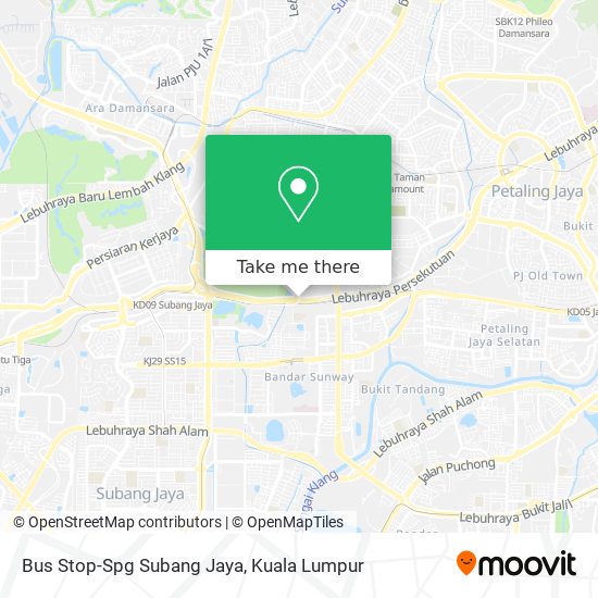 Bus Stop-Spg Subang Jaya map