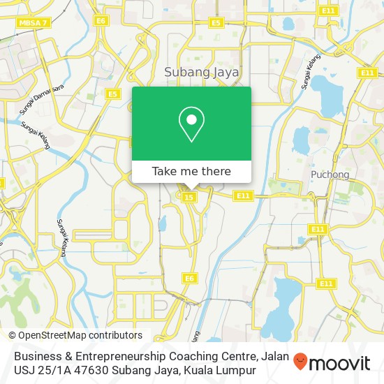 Business & Entrepreneurship Coaching Centre, Jalan USJ 25 / 1A 47630 Subang Jaya map