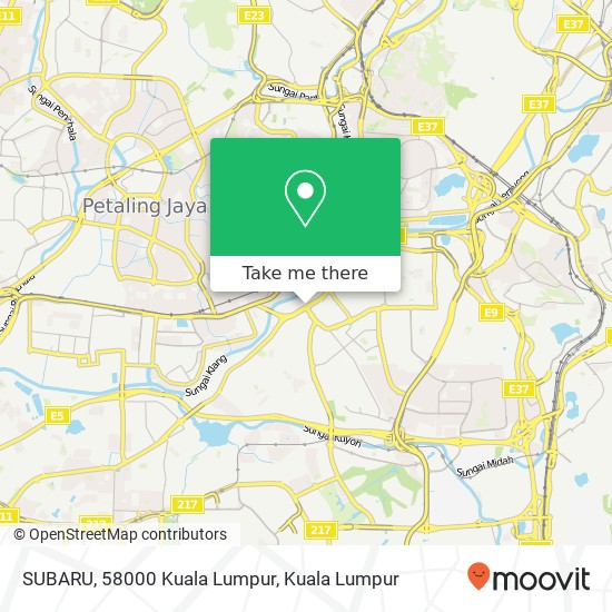 SUBARU, 58000 Kuala Lumpur map