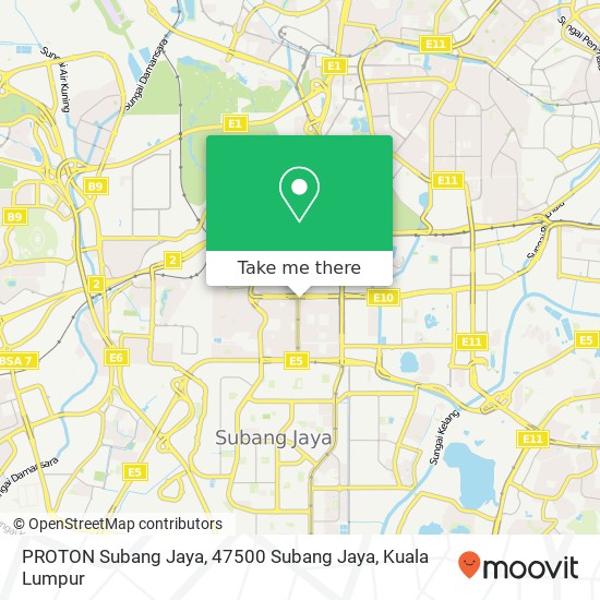 Peta PROTON Subang Jaya, 47500 Subang Jaya